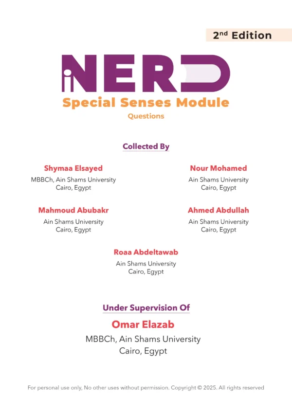 Special Senses Module - iNerd